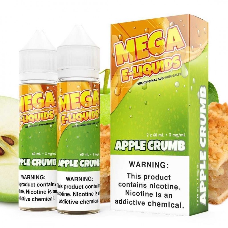Apple Crumb by MEGA SUB OHM SALT SERIES 2X 60ML