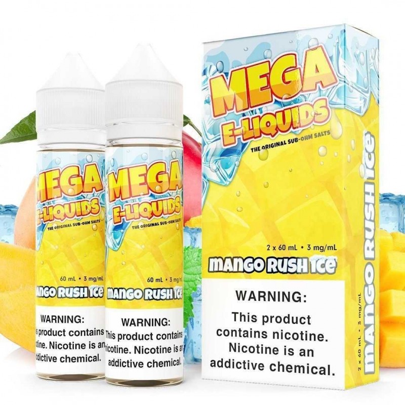 Mango Rush Ice by MEGA SUB OHM SALT SERIES 2X 60ml