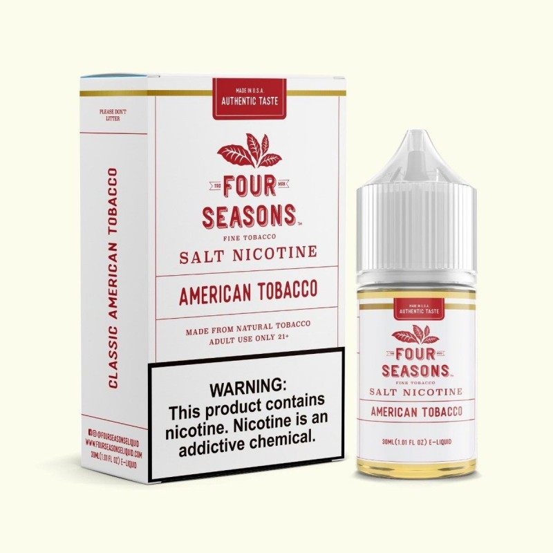 American Tobacco by Four Seasons Salt 30ML American Tobacco by Four Seasons Salt 30ML